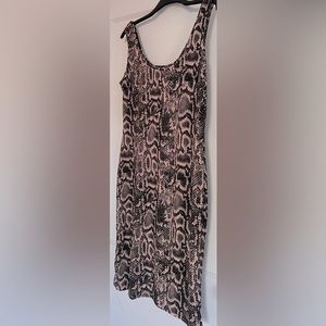 Animal Print Pink & Black Dress Size XL